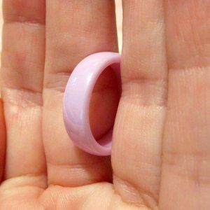 Ceramic Ring Pastel Purple *SIZE 8* Wedding Promise Engagement
